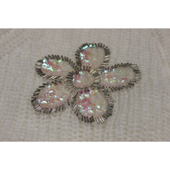 Alessandra Rich women's cropped embellished mohair‎ blend cardigan sweater 36 - Picture 7 of 11